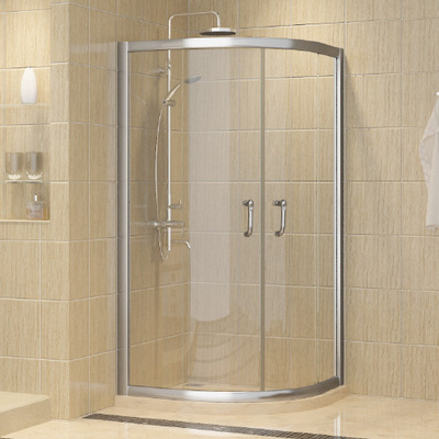 Roller Pulley Stainless Steal Arc Shape Shower Door Enclosure