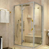 Classic European Style Bathroom Square Shower Door Enclosure