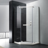 Mirror Design Stainless Steal Frame Diamond Shower Enclosure Door