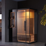 Easy Installation Rack Drak Tempered Glass Infrared Sauna Room