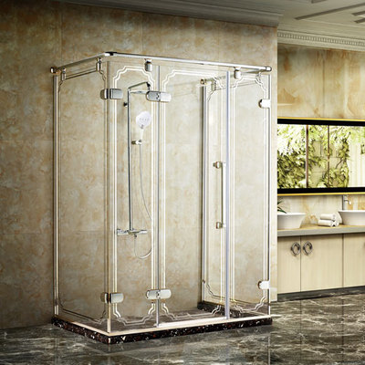 Luxury Design Nordic Laminated Glasses U Shape Shower Door Enclosure