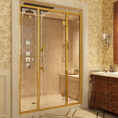 Decorative European Design Shower Door Screen Enclosure